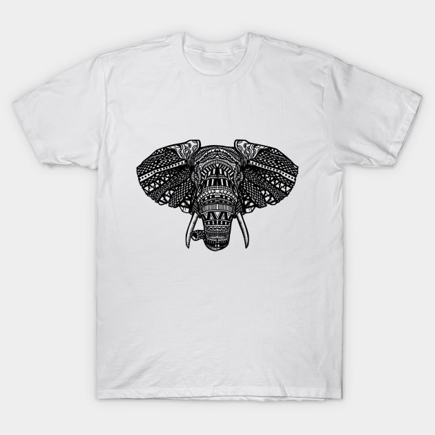 Elephant mandala spiritual design T-Shirt by Midoart